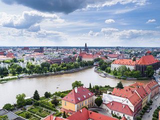Fototapeta na wymiar View of Wroclaw