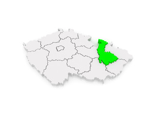 Fototapeta na wymiar Map of Olomouc. Czech Republic.