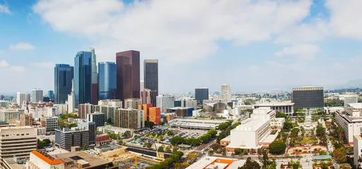 Türaufkleber Los Angeles cityscape panorama © andreykr