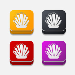 square button: shell