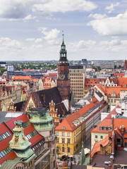 Fototapeta na wymiar View of Wroclaw