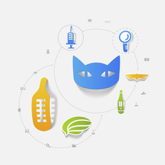 Set of veterinary icons