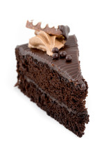 Chocolate Cake with mousse on top