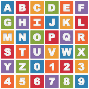 bright alphabet icons