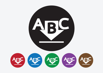 Download icon and Upload symbol button