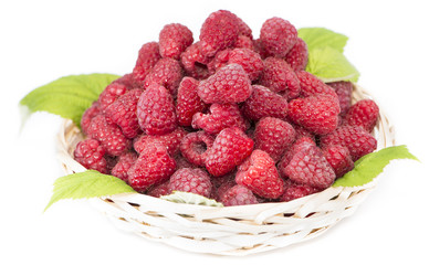 Raspberries (isolated on white)