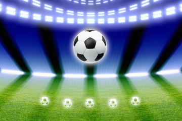 Naklejka premium Soccer background