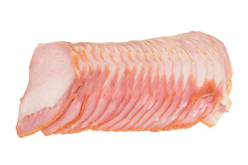 Isolated back bacon