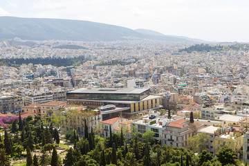 Panoramic view of Athens from Acropolis, Greece