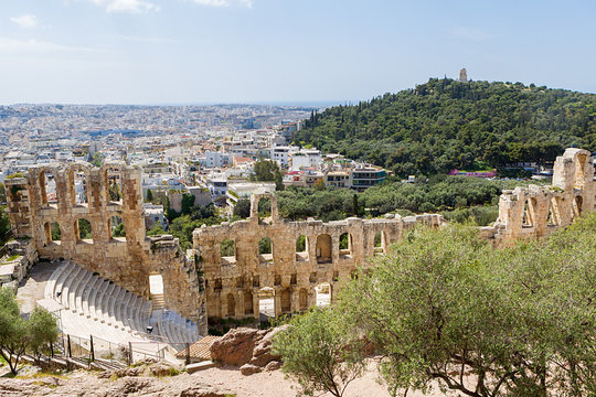 The Odeon of Herodes Atticus on the south slope of the Acropolis