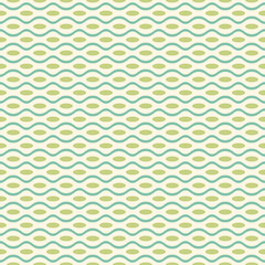 Green garden vector pattern. Abstract texture