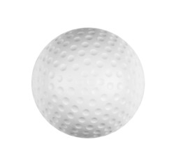 Golf ball on white