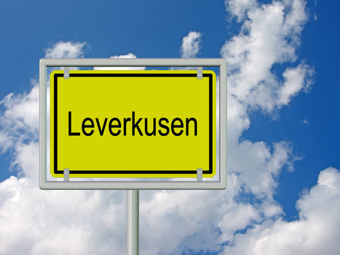 Leverkusen - Ortsschild