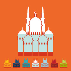 Flat design: mosque
