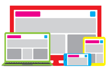 Fototapeta premium Fully responsive design