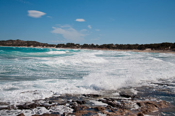 Beautiful Summer Seascape in Greece