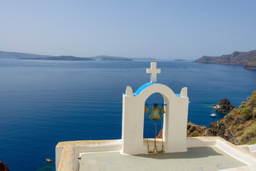 Fototapeta premium Chapelle à Santorin