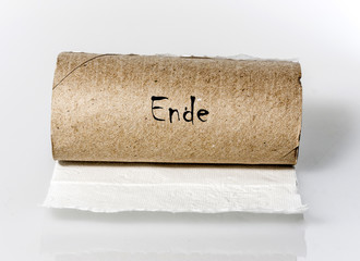 Leere Toilettenpapierrollen