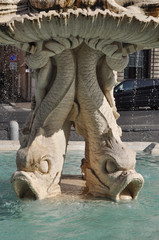 Fototapeta na wymiar Triton Fountain in Rome
