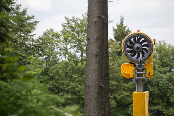 snow cannon in the summertime