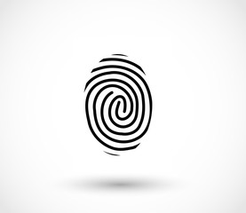 Fingerprint icon vector