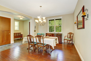 Dining area in old house