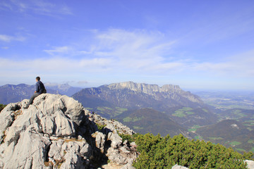 Fototapeta premium Bergwanderung
