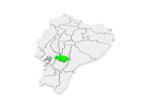 Map of Cagniard. Ecuador.