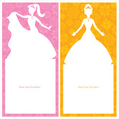 Obraz na płótnie Canvas princess card design