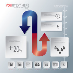 Abstract business infographic