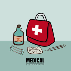 Naklejka premium Medical design