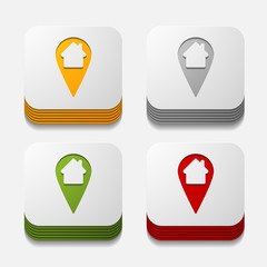 square button: pointer