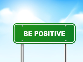 3d be positive road sign
