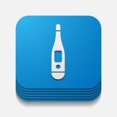 square button: thermometer