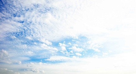 blue sky with clouds closeup