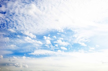 Fototapeta premium blue sky with clouds closeup