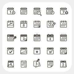 Calendar icons set