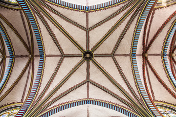 Inside of Saint mary cathedral. Yangoon. Myanmar.