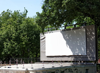 Obraz premium écran de cinéma en plein air
