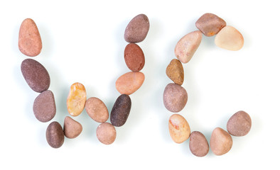 WC inscription from stones