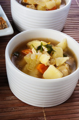 chicken soup with vegetables