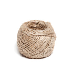 Rope coil isolated on white