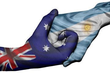 Handshake between Australia and Argentina