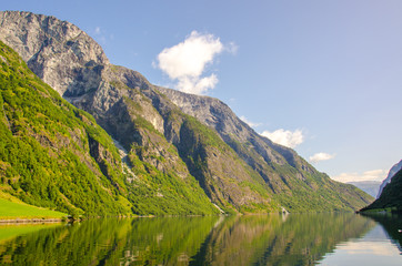 Naklejka na ściany i meble Nærøyfjord in Norway