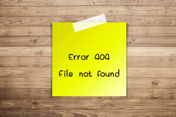 404 Error file not found on Brown wood plank wall texture backgr