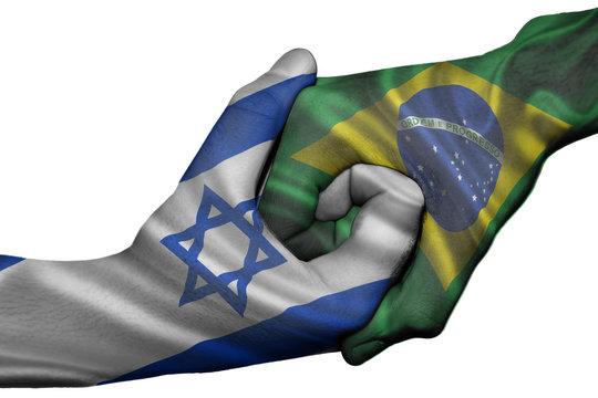 Handshake between Israel and Brazil