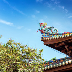 Chinese dragon statue