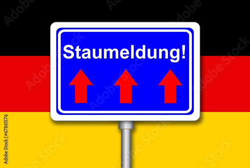 "Staumeldung" Stockfotos und lizenzfreie Bilder auf Fotolia.com - Bild