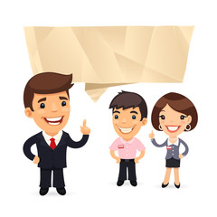 Businessman with Speech Bubble