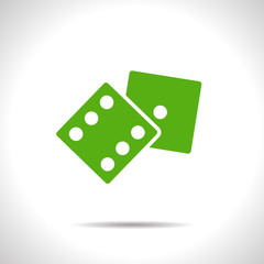Vector dice icon. Eps10